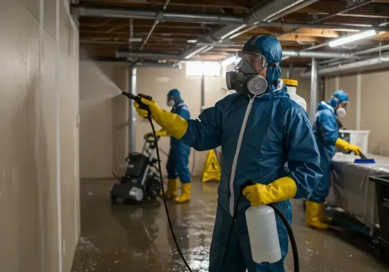 Basement Sanitization and Antimicrobial Treatment process in City of Lexington, VA